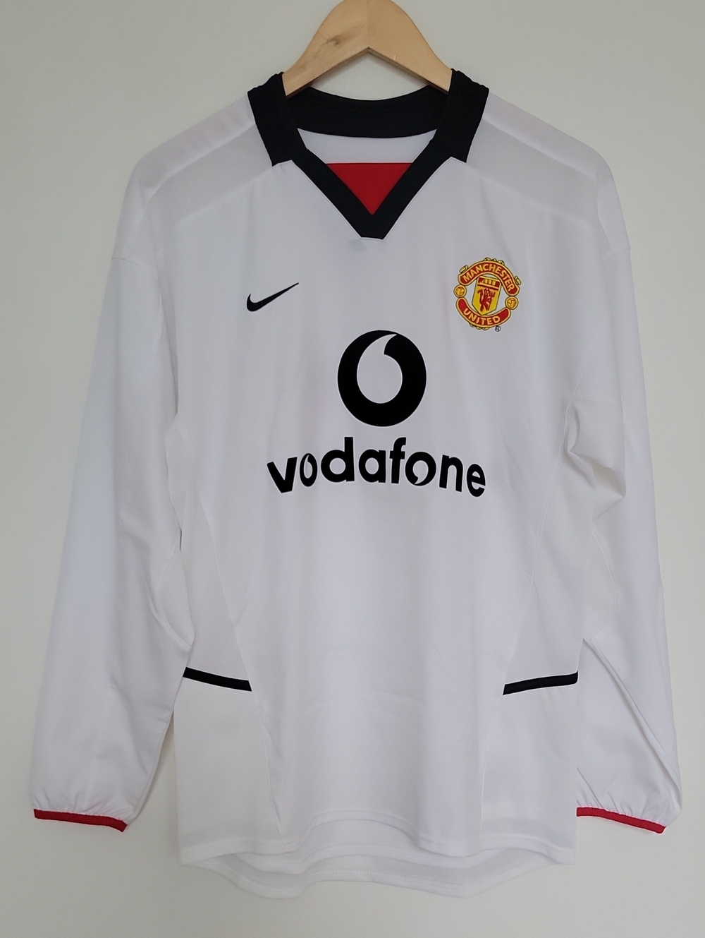 Vintage Manchester United 2002-2003 White Long Sleeve Jersey